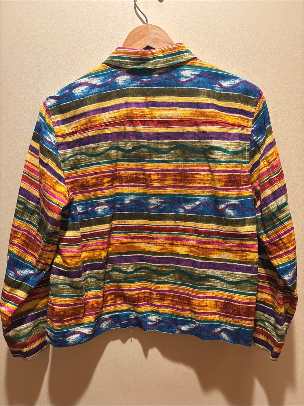 Colorful Striped Zip-Front Jacket - Multi - Picture 6 of 6